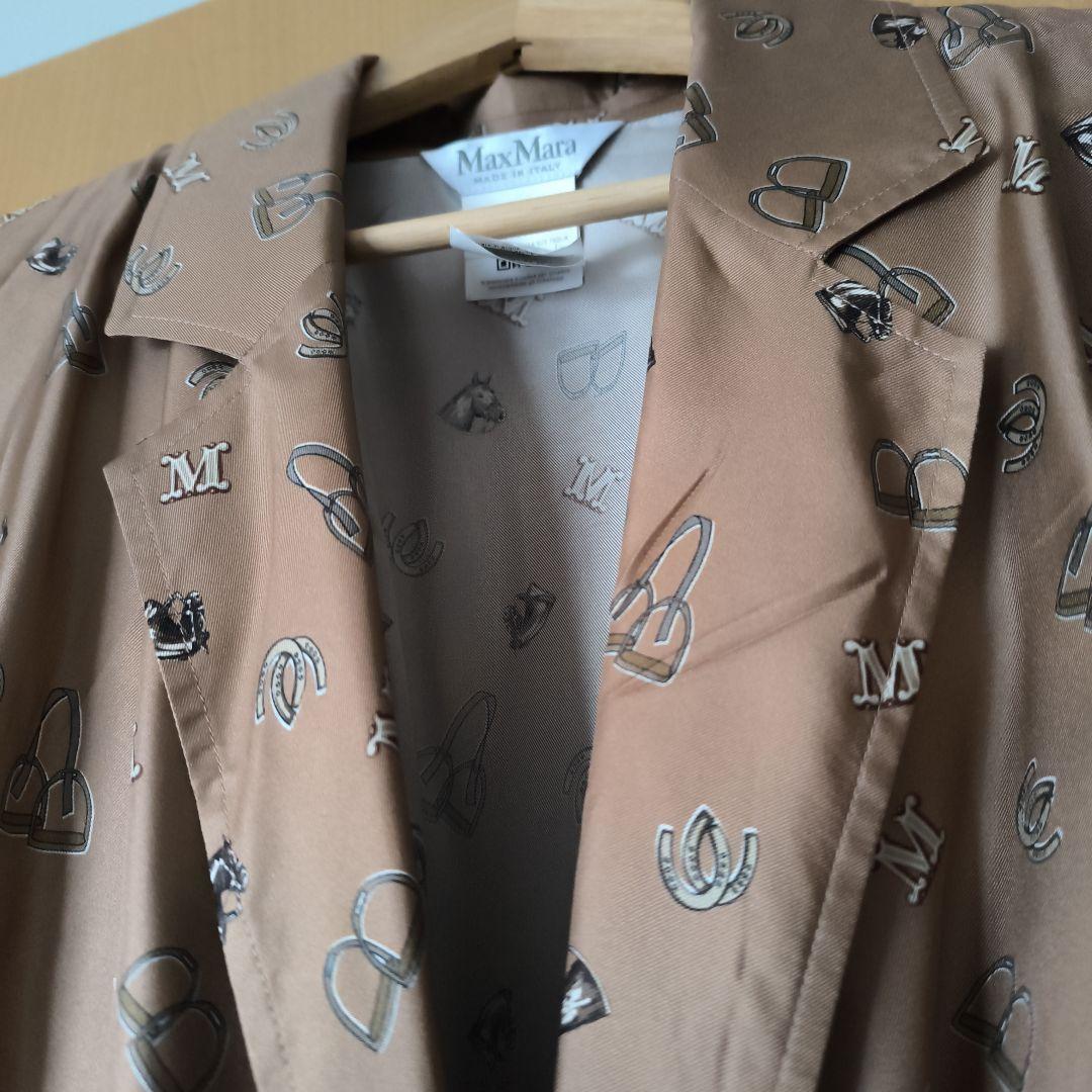 Max Mara シルク ロングシャツワンピース 38