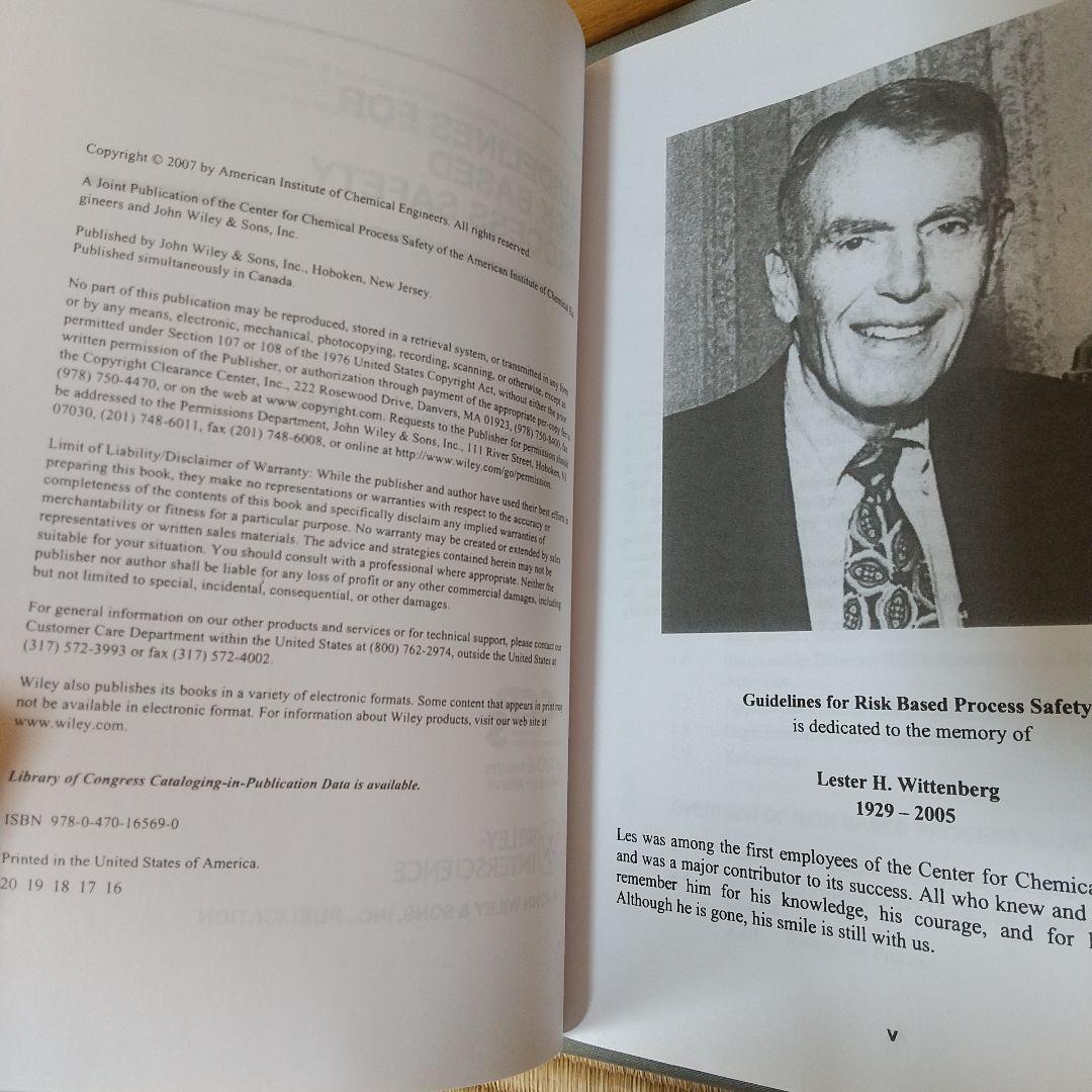 洋書 Guidelines for Risk Based Process Safety