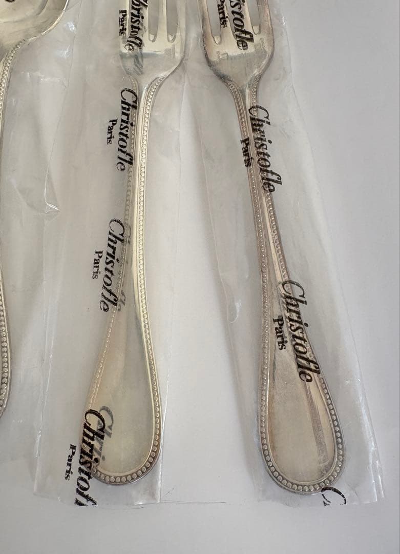 Christofle パール　テーブルスプーン　& フォーク