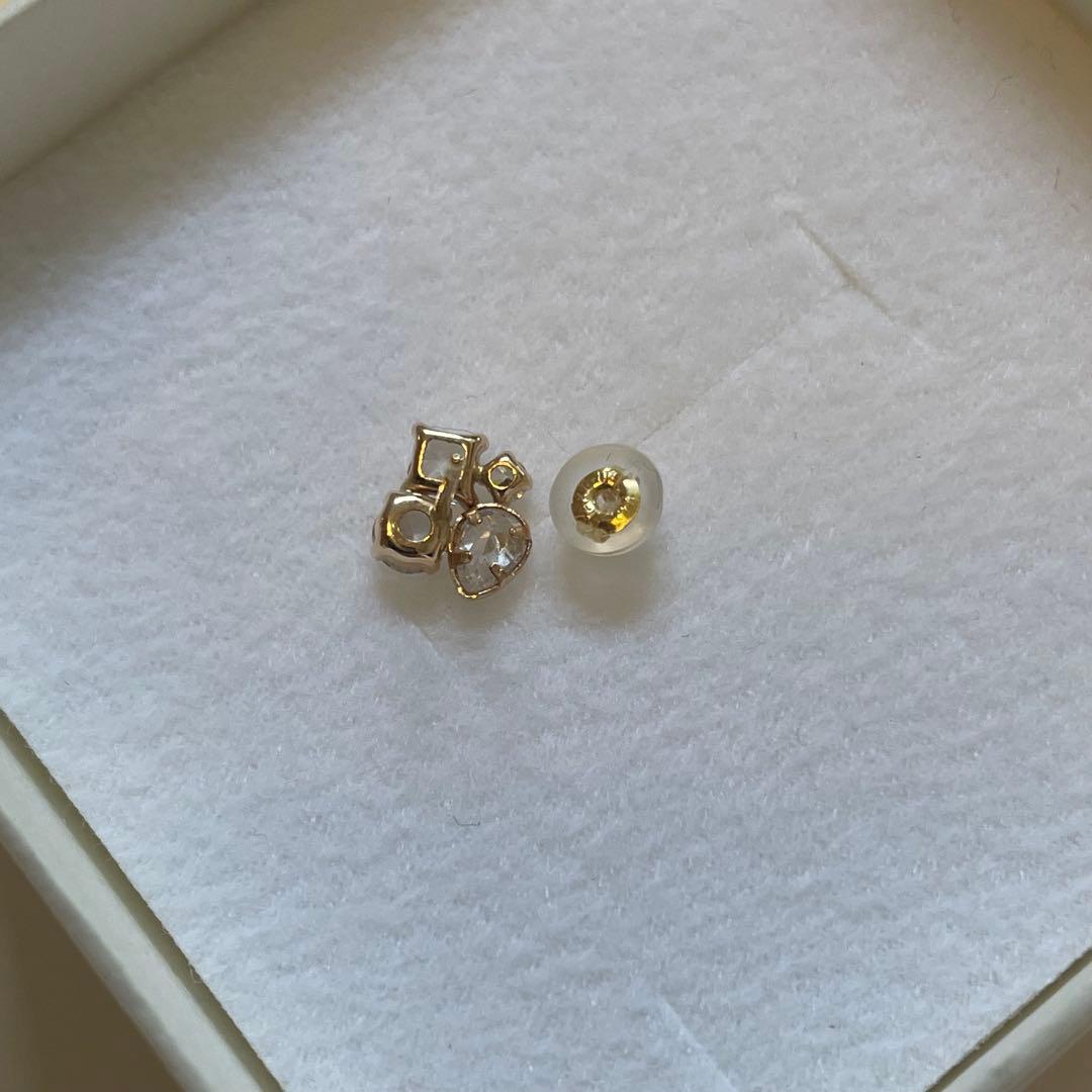 雨の日セール！美品【TAKE-UP】k18他ホワイトトパーズ★ピアス×3点セット