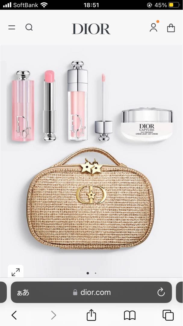 定価 10,450円 新品未使用 Dior2025ホリデーオファーセットポーチ付