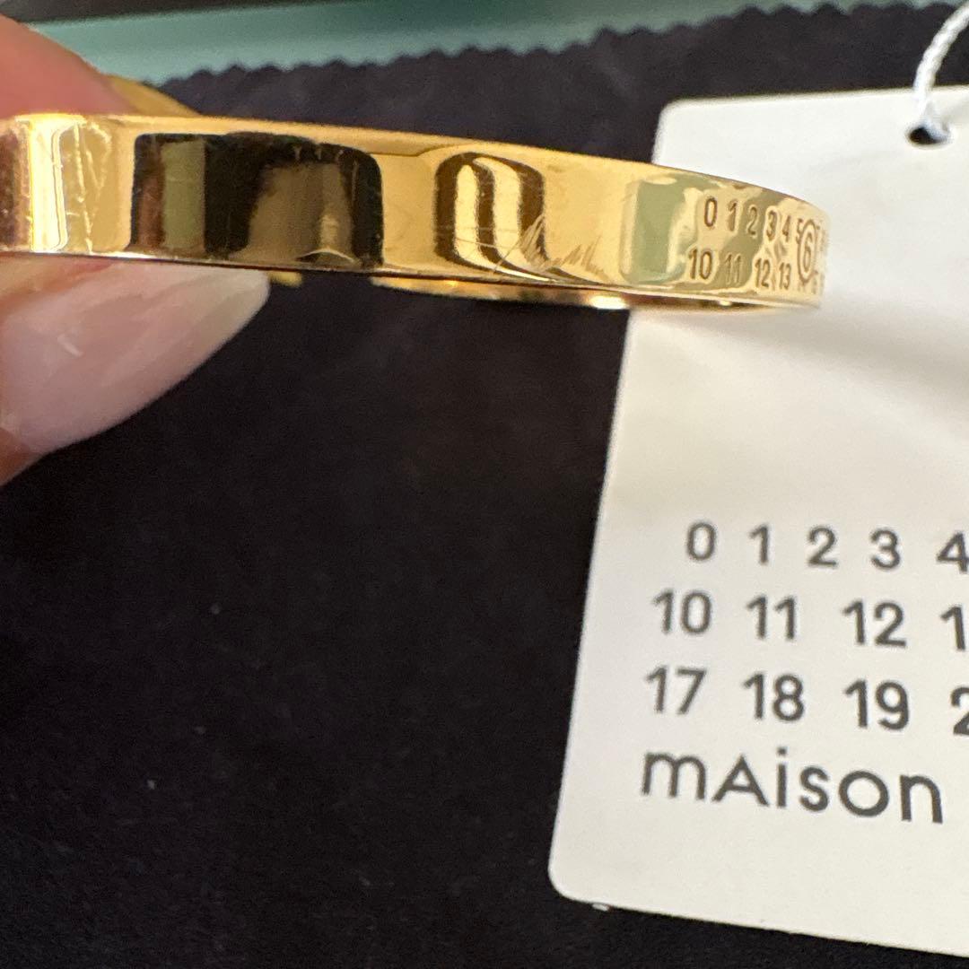 mAison margiela MM6 ゴールド バングル