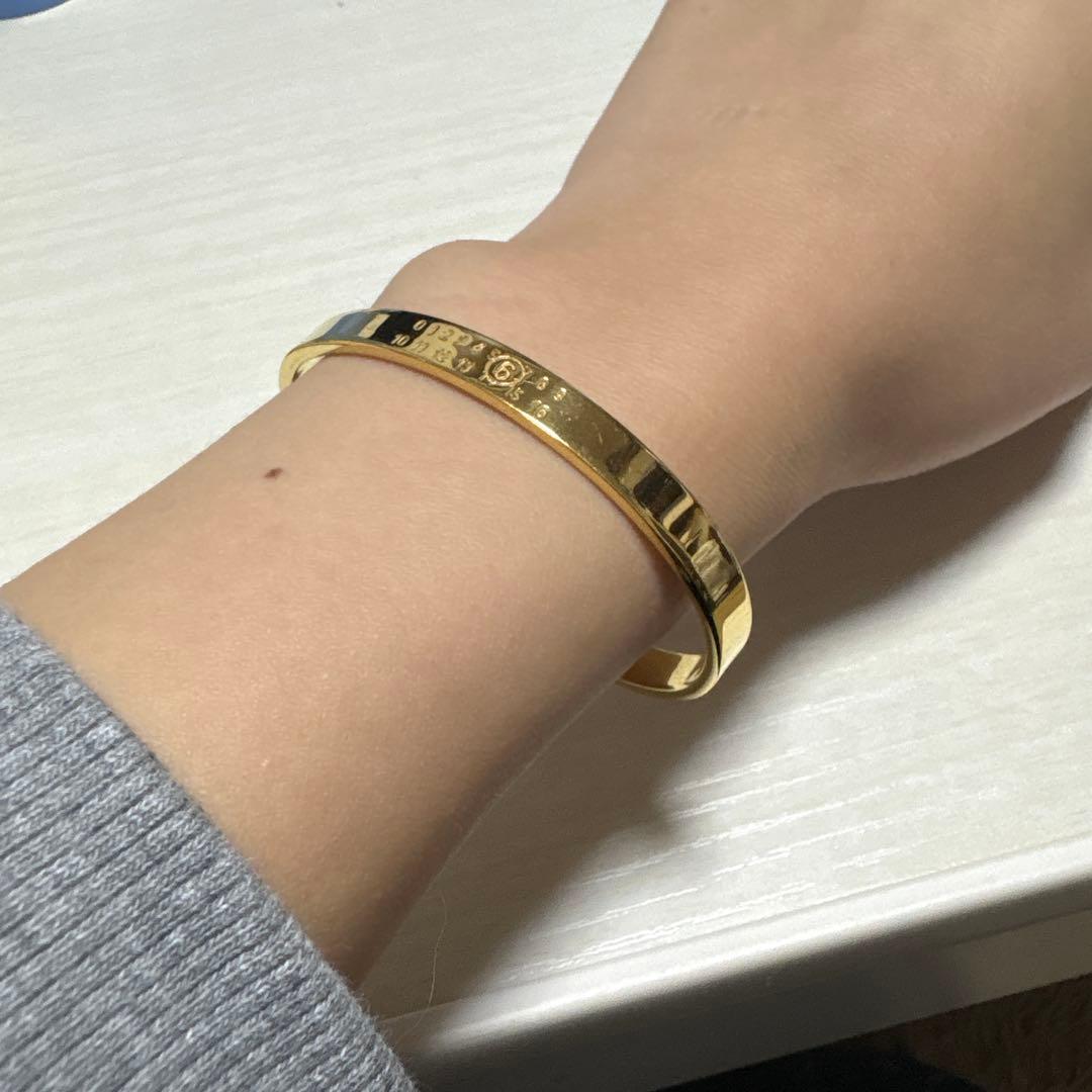mAison margiela MM6 ゴールド バングル