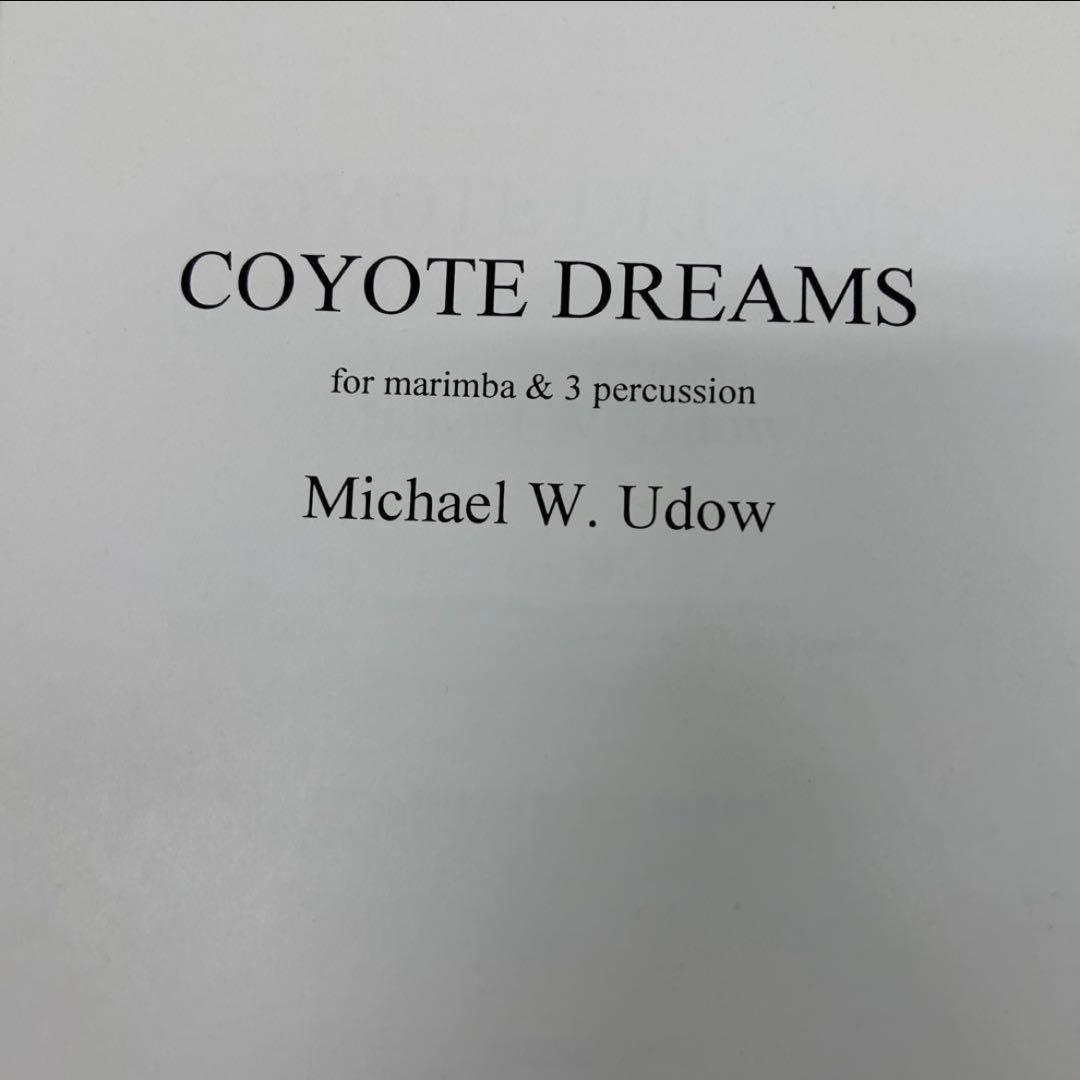 アート・デザイン・音楽 COYOTE DREAMS for marimba & 3 percussion