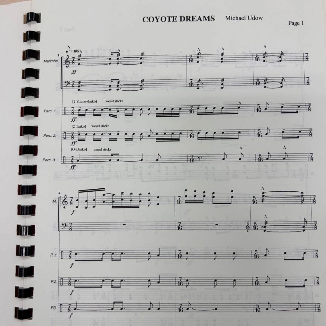 アート・デザイン・音楽 COYOTE DREAMS for marimba & 3 percussion