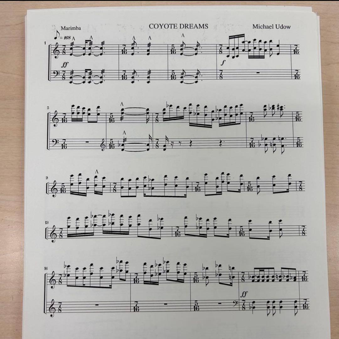 アート・デザイン・音楽 COYOTE DREAMS for marimba & 3 percussion