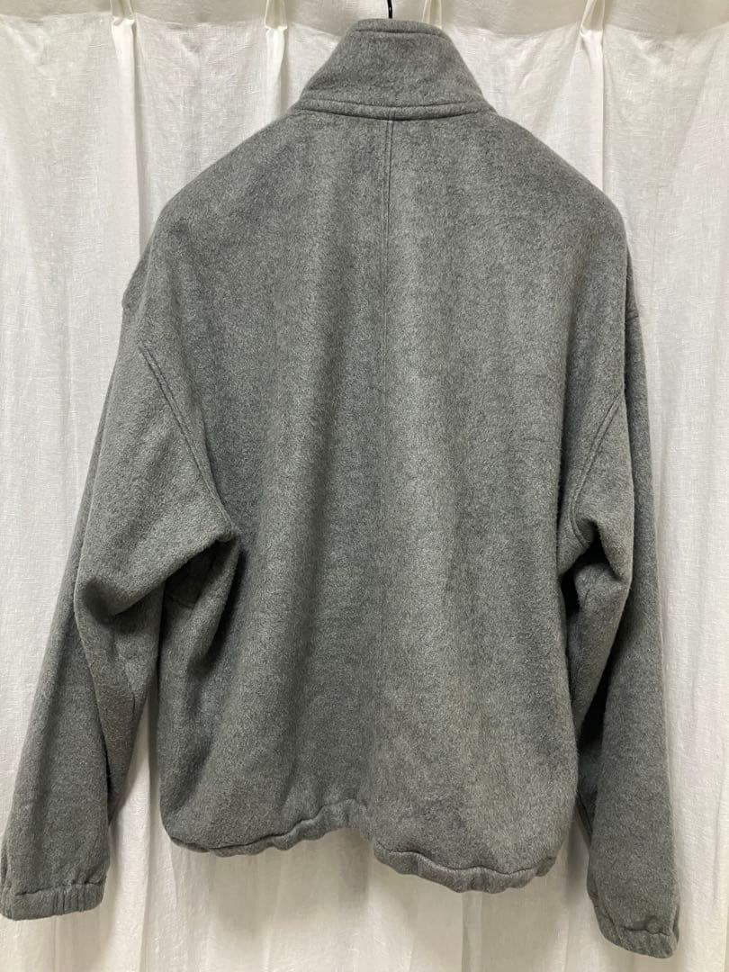 オーラリー Pure Silk Comfort Fleece Half Zip