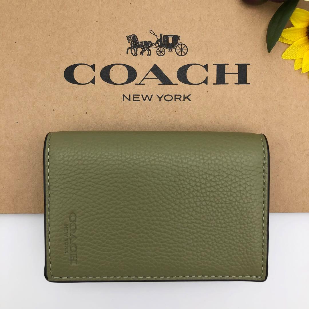 COACH ★大人気★ バイフォールド カードケース モス 名刺入れ 新品