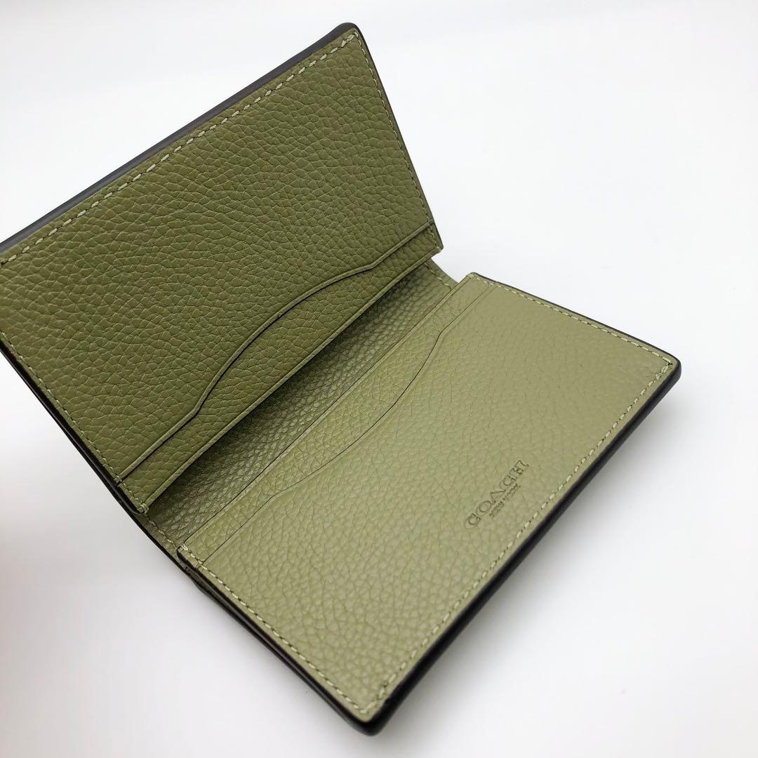 COACH ★大人気★ バイフォールド カードケース モス 名刺入れ 新品