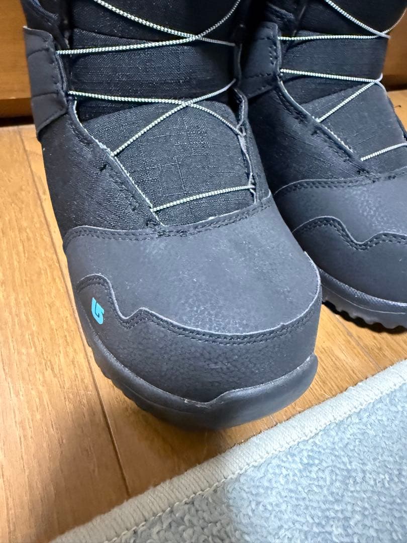 Burton ZIPLINE 子ども用スノーボードブーツ ブラック/ブルー