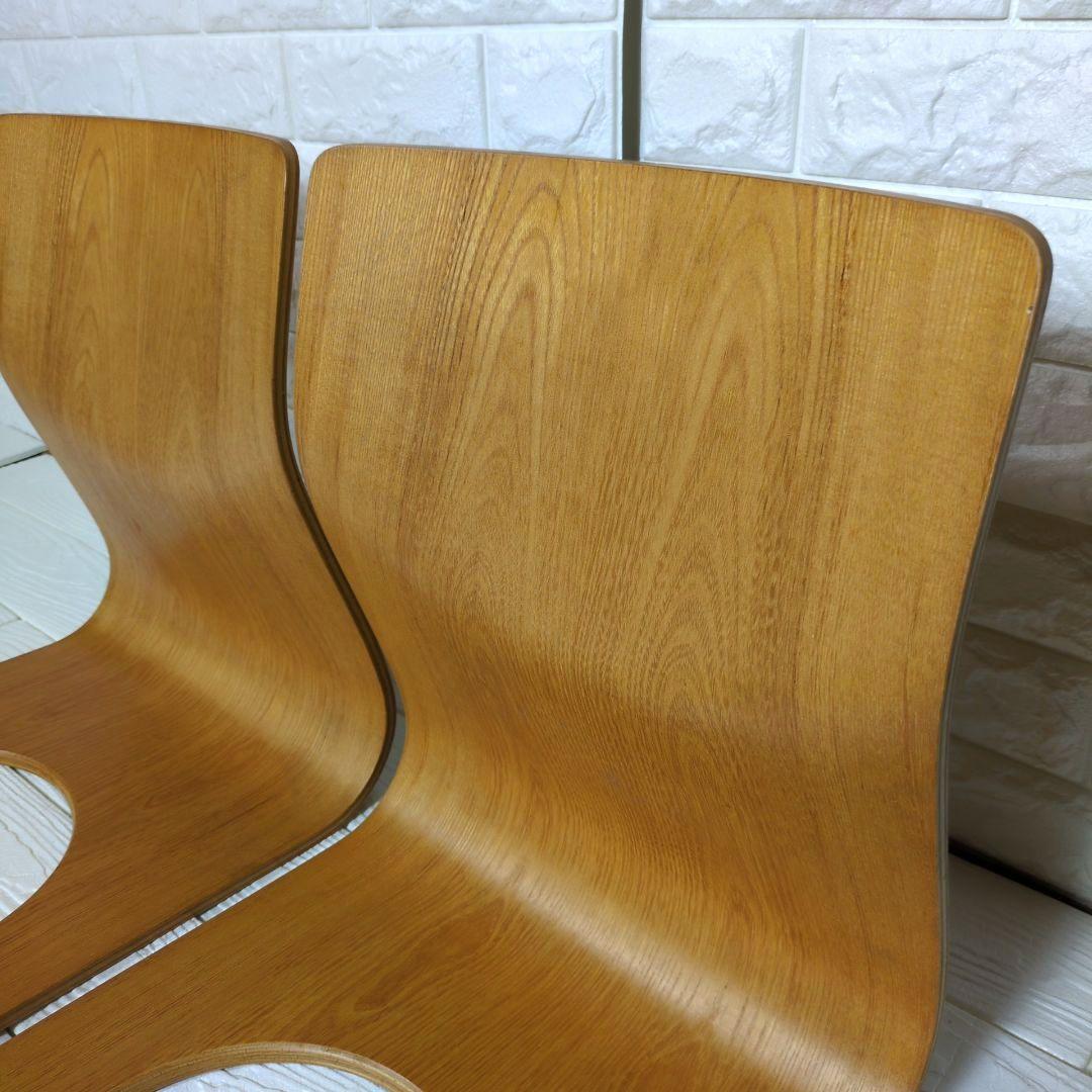 ◎美品◎　天童木工　曲げ椅子　座椅子　2脚セット