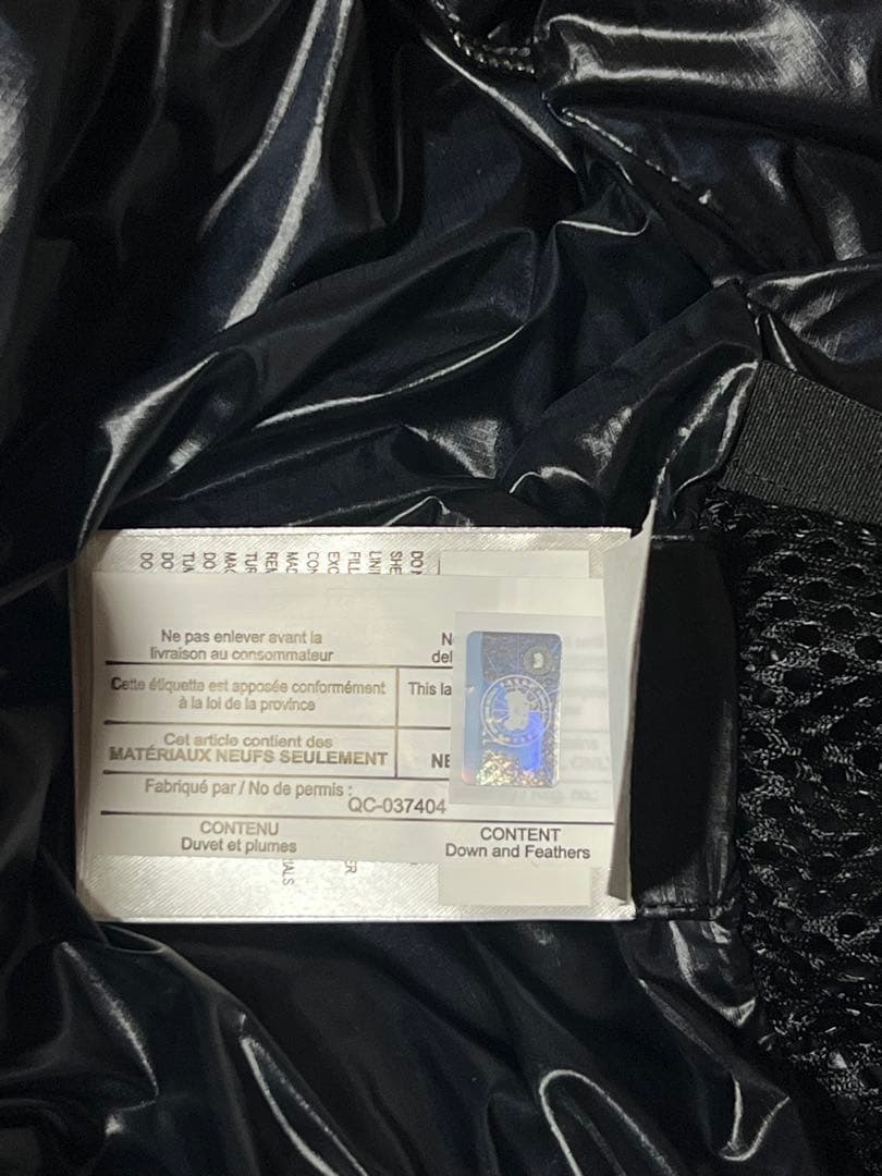   ブラック ダウンジャケット
