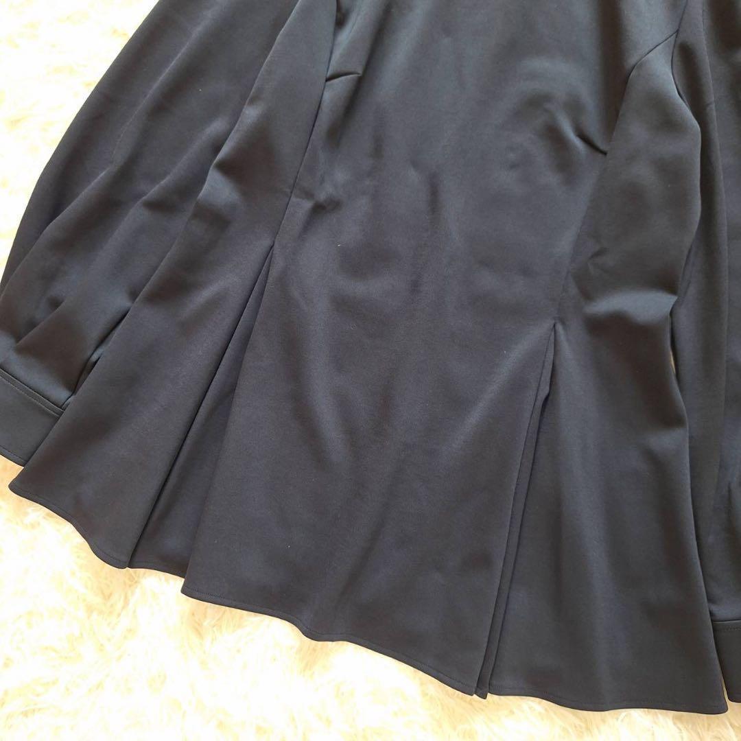 美品✨2025年 Rene ルネ 白襟ブラウス ペプラム チュニック ブラック