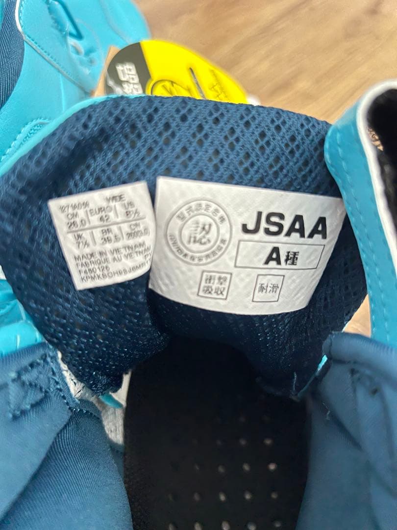 asics 安全靴 青 JSAA A種