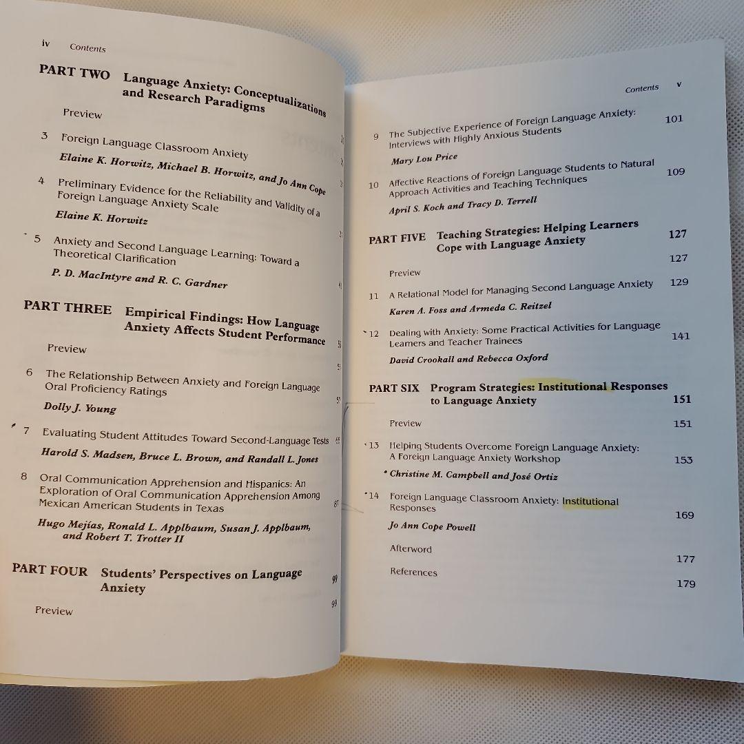 洋書 Language Anxiety From Theory and Researc