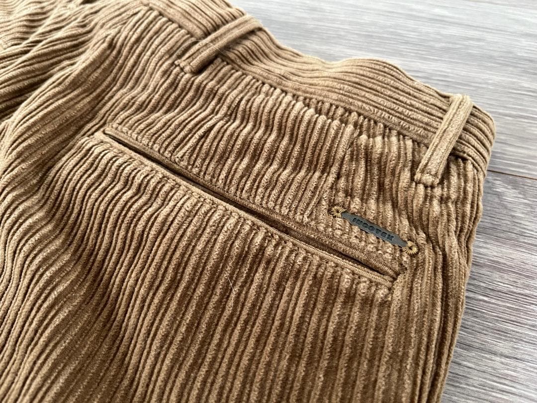 最終【新品】INCOTEX スラックス コーデュロイ 太畝 W30 オーカー
