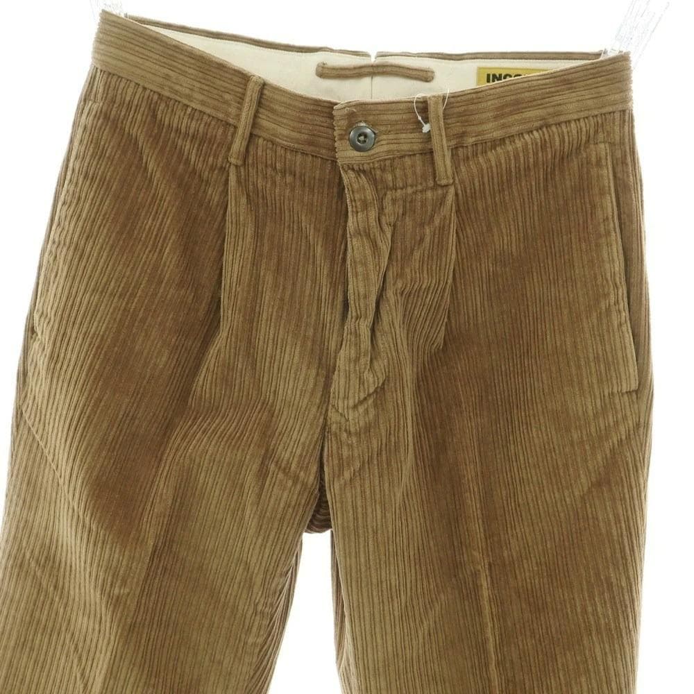 最終【新品】INCOTEX スラックス コーデュロイ 太畝 W30 オーカー