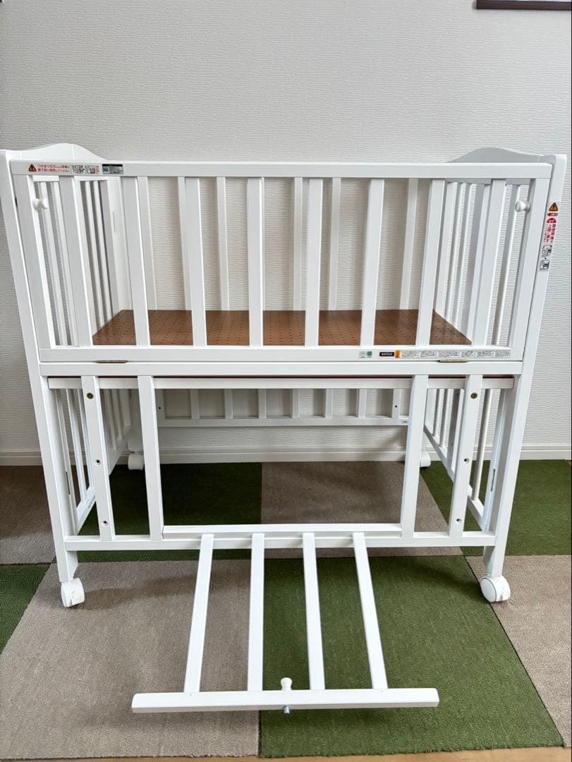 【美品⭐️送料込】KATOJI ベビーベッド(マットレスサイズ60×90)