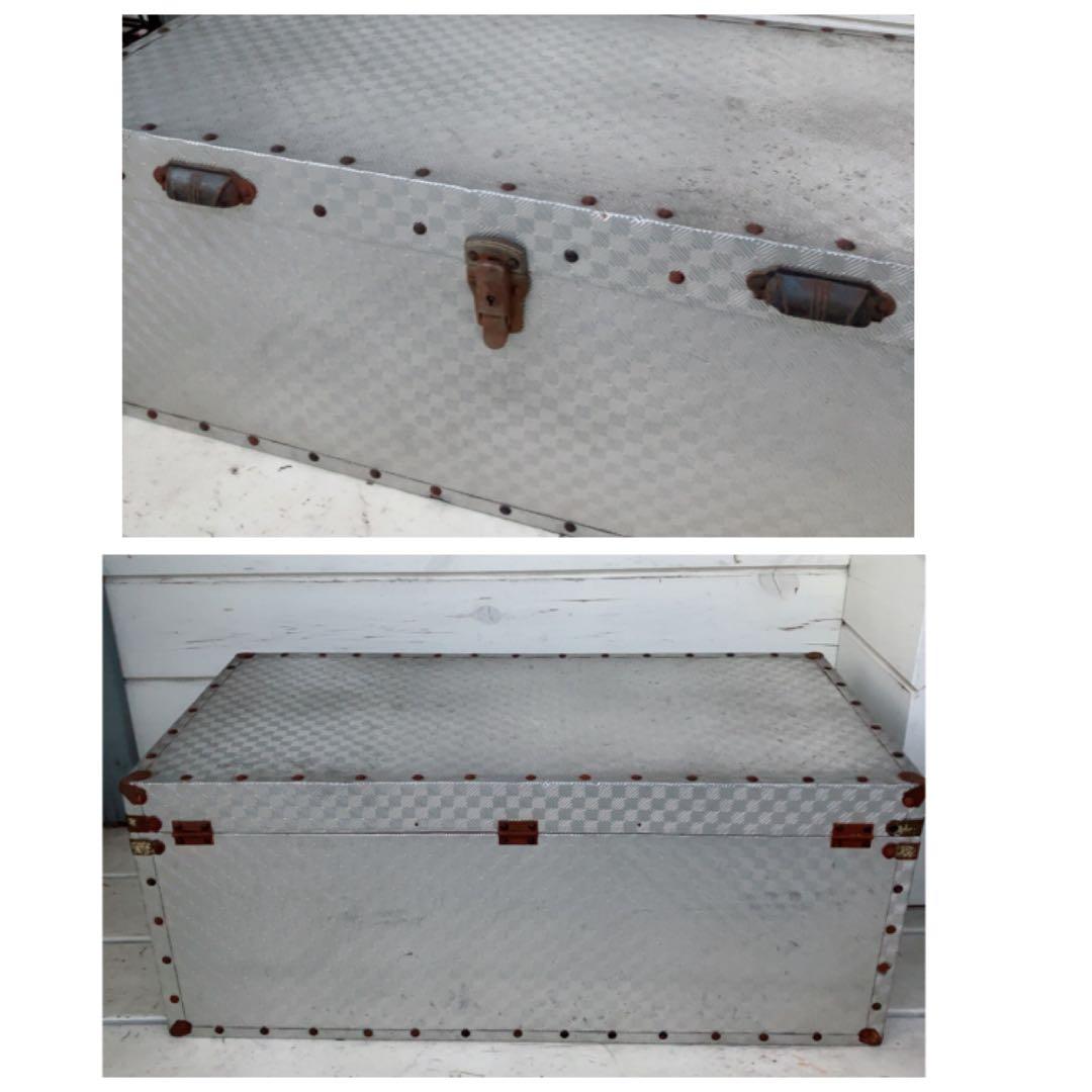 ヴィンテージ　大きな　トランクケース　店舗什器　テーブル