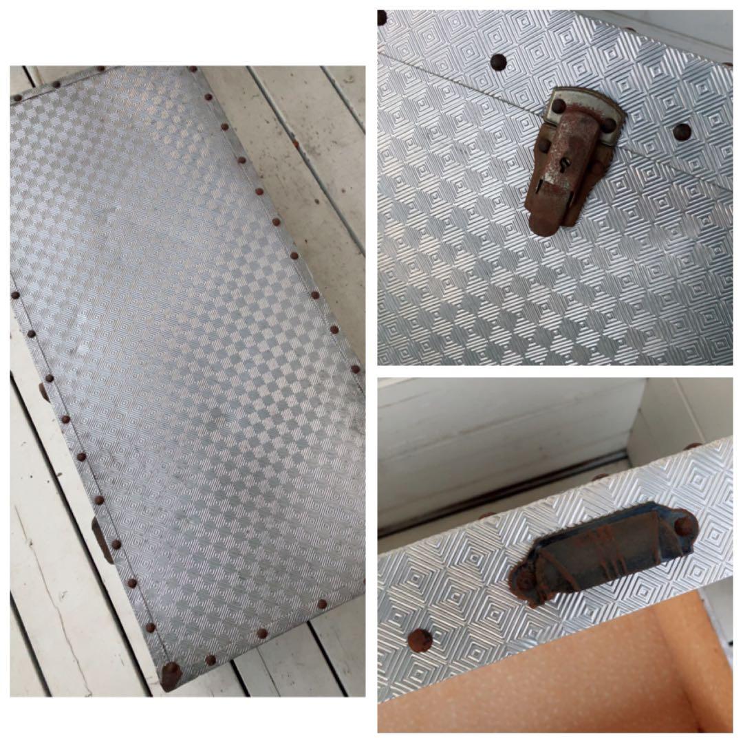 ヴィンテージ　大きな　トランクケース　店舗什器　テーブル