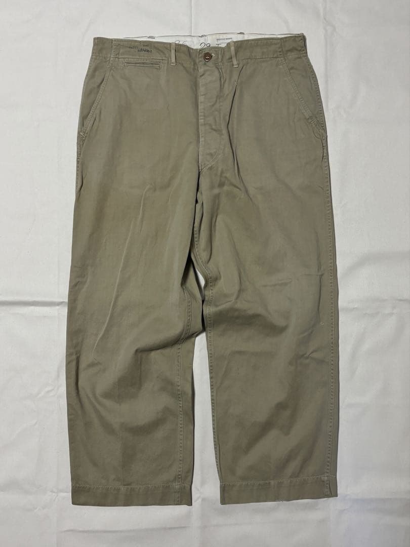 40’sオリジナル 45カーキ U.S.ARMY M45 両玉縁 尿素ボタン