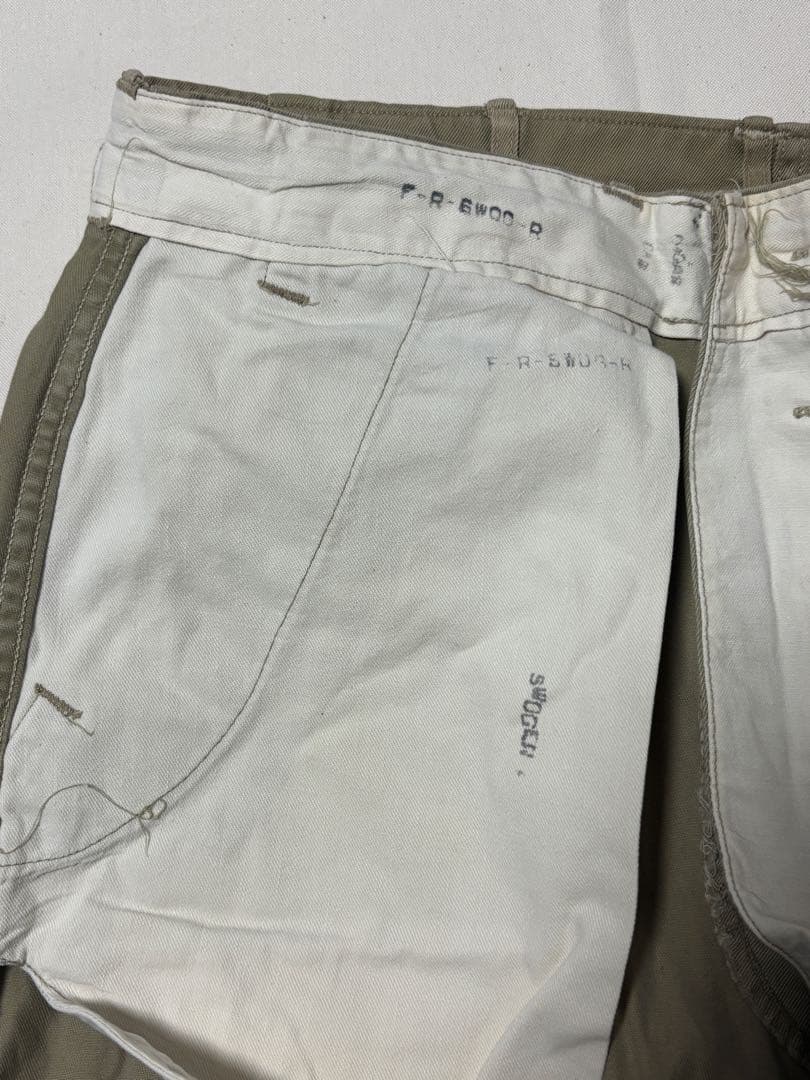 40’sオリジナル 45カーキ U.S.ARMY M45 両玉縁 尿素ボタン