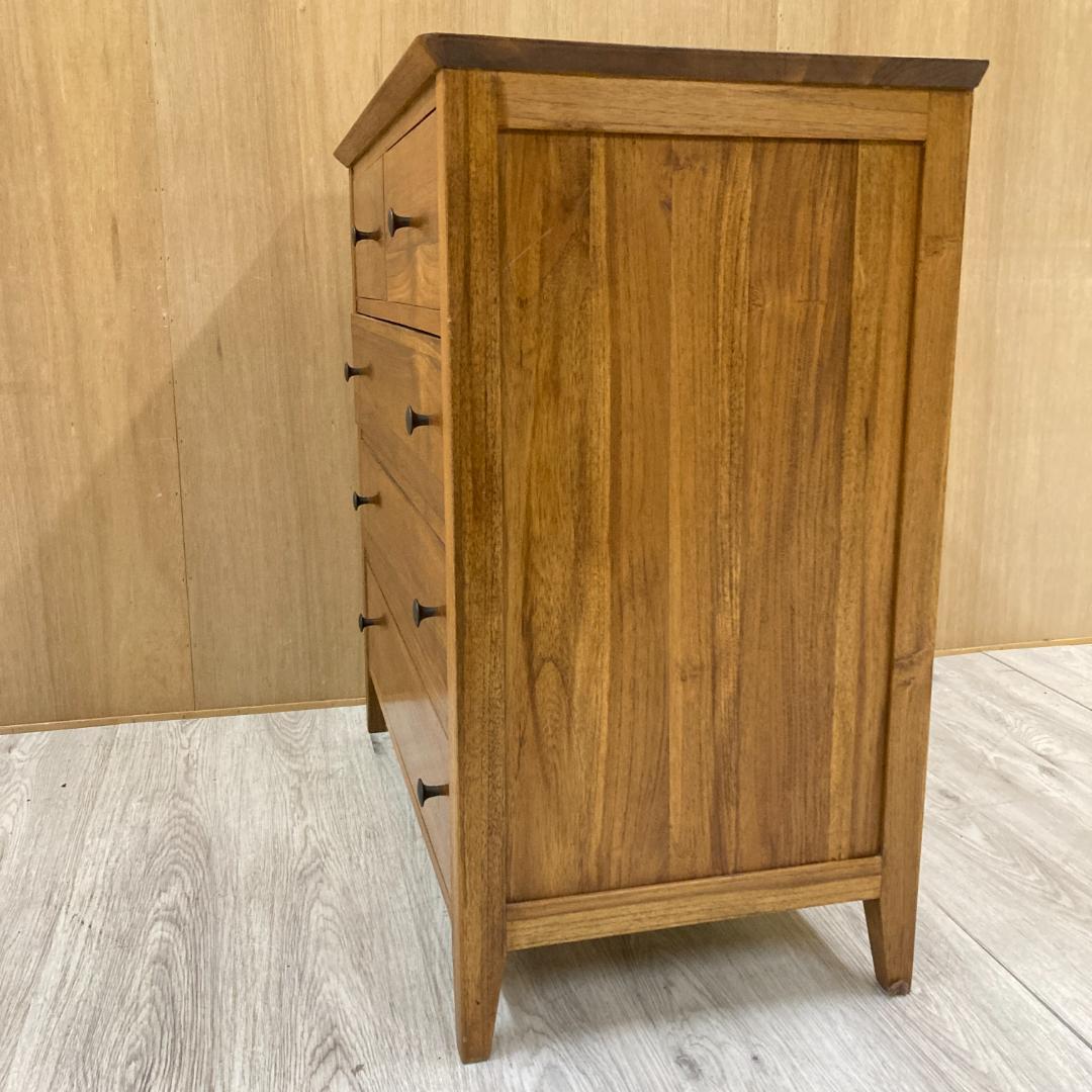 ４段チェスト　チーク　アジアン　無垢　整理箪笥