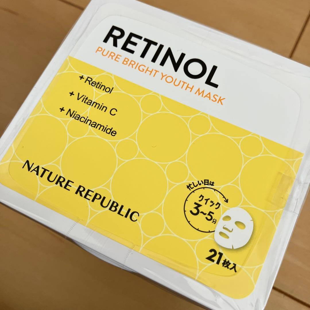 445【新品】ネイチャーリパブリック キューブマスク レチノール21枚入6箱