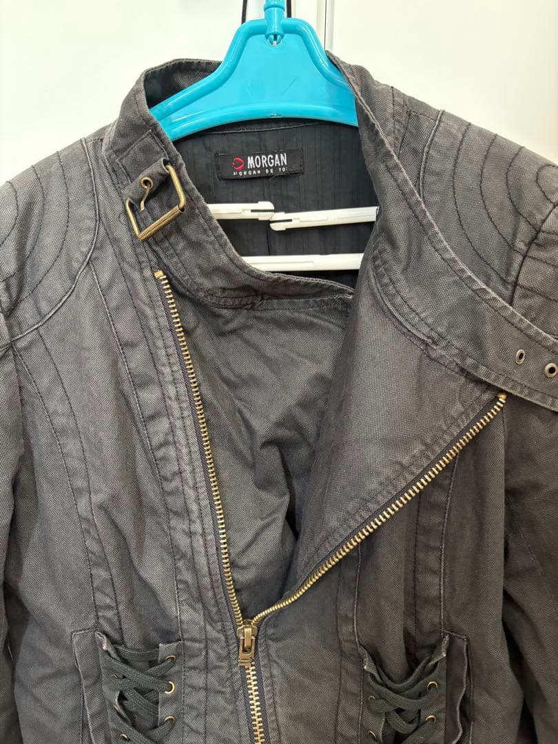 ブラックデニム スジャケット y2k 00s