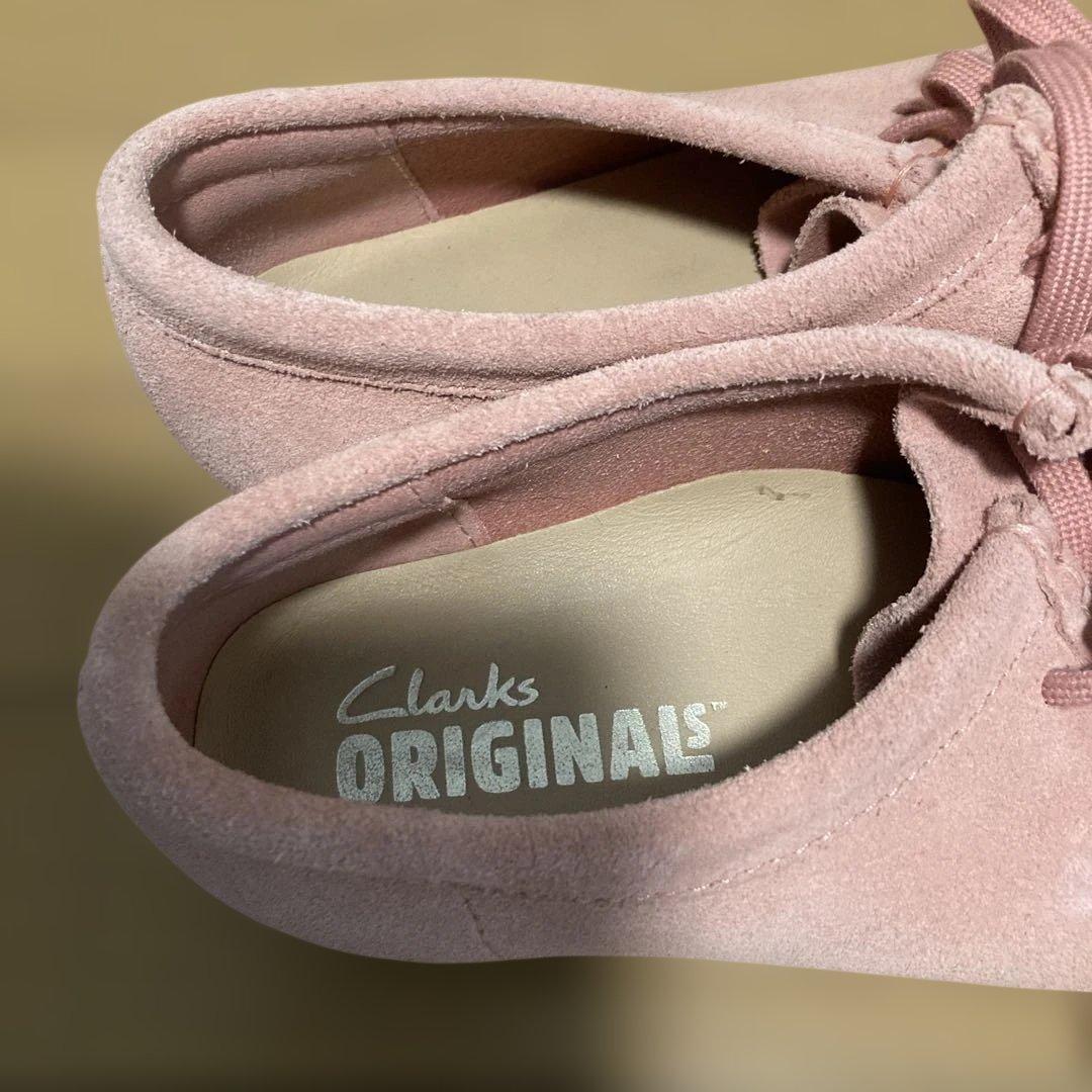 希少クラークス　ワラビー　ピンク23.5cm