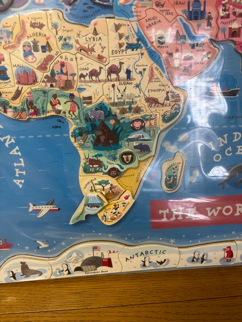 ジャノー　世界地図　パズル　ワールドマップ