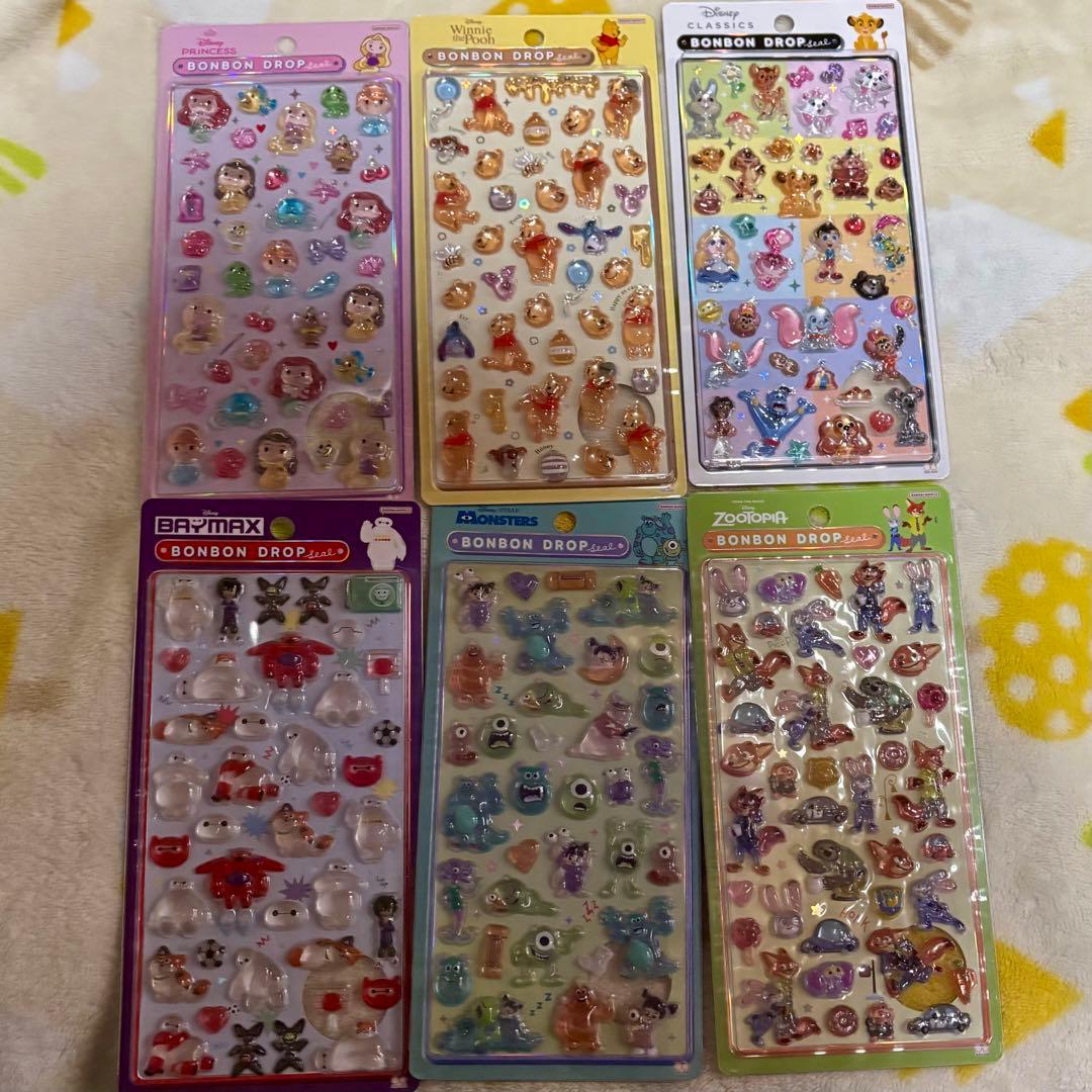【正規品】ボンドロ ディズニー サンリオ ボンボンドロップシール　14枚セット