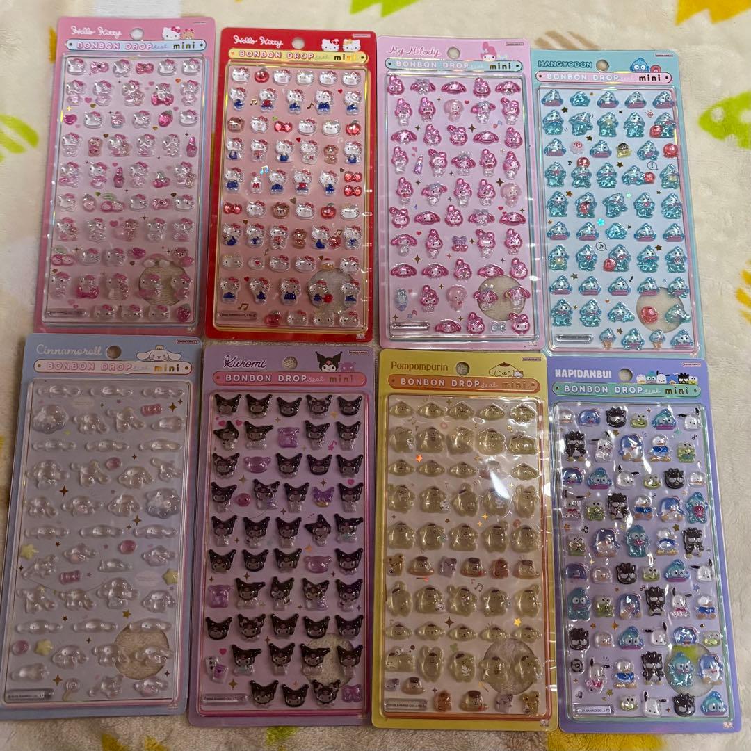 【正規品】ボンドロ ディズニー サンリオ ボンボンドロップシール　14枚セット