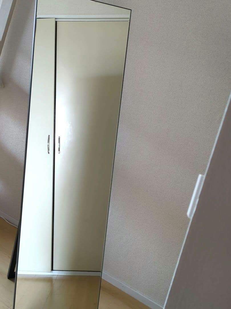 岡本鏡店 5mm厚ミラー 全身鏡 大きめ 45cmワイド縦型