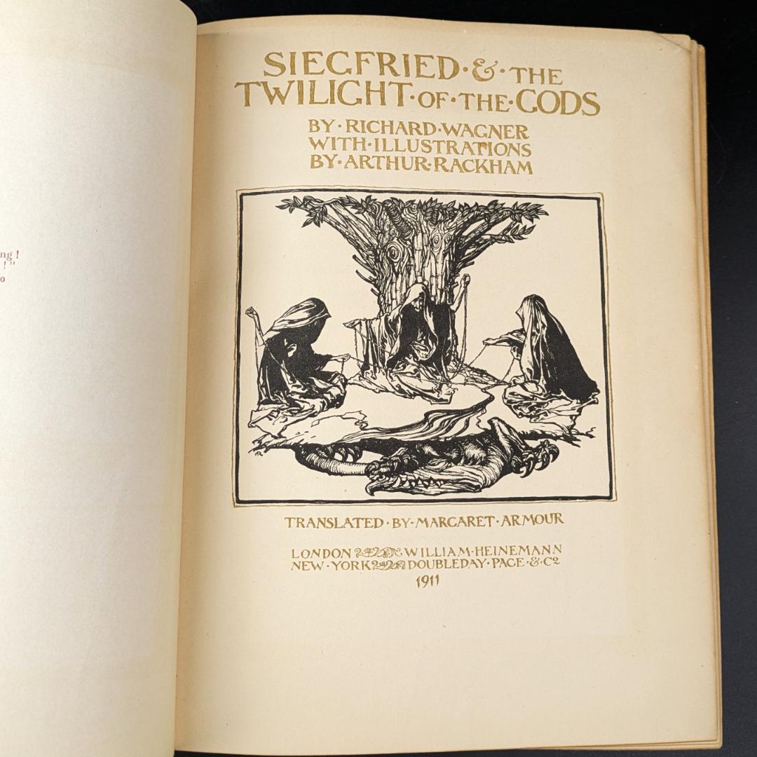 初版 アーサー・ラッカム挿画紋本 カラーイラスト全揃いジークフリート・神々の黄昏
