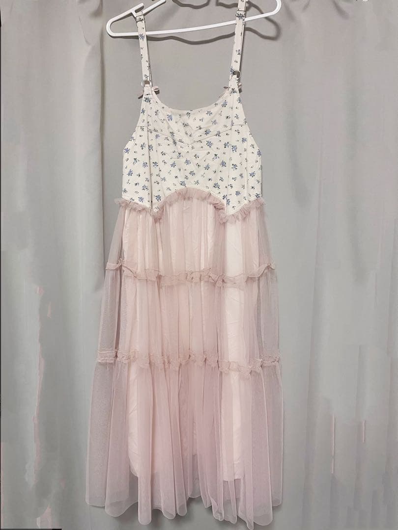 merryjenny petit flowerチュールキャミワンピース