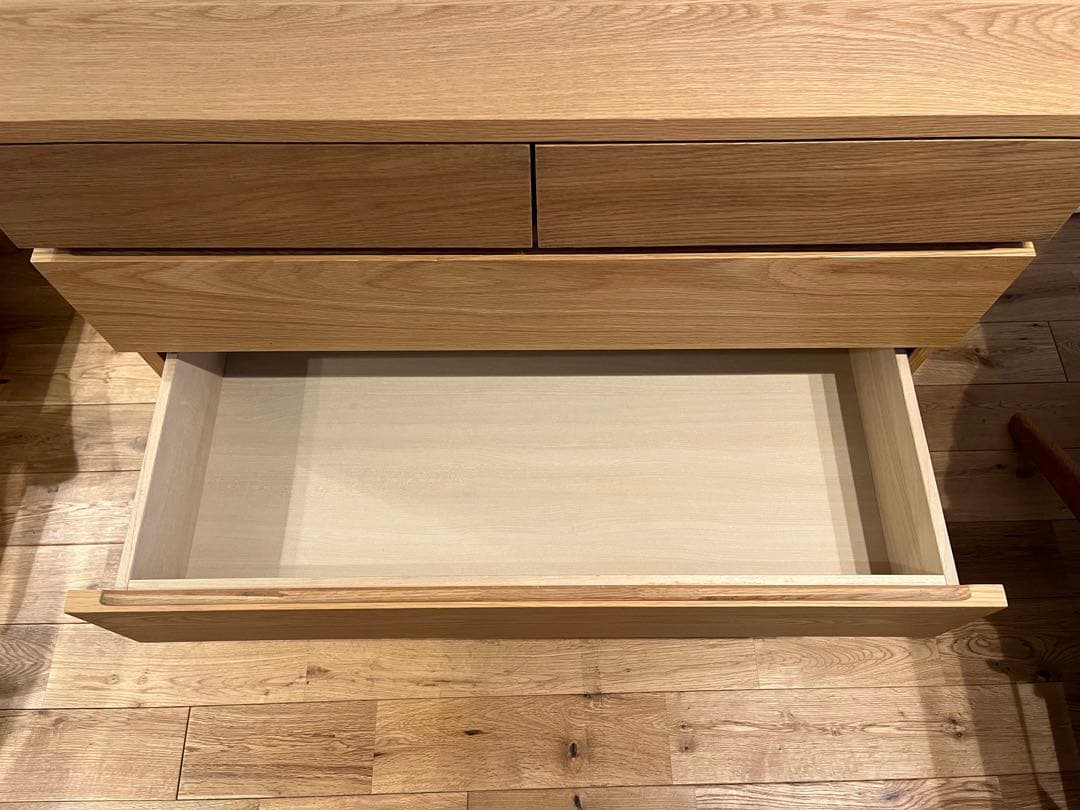 yuさん用　MUJI 無印良品　木製チェスト４段　オーク材突板