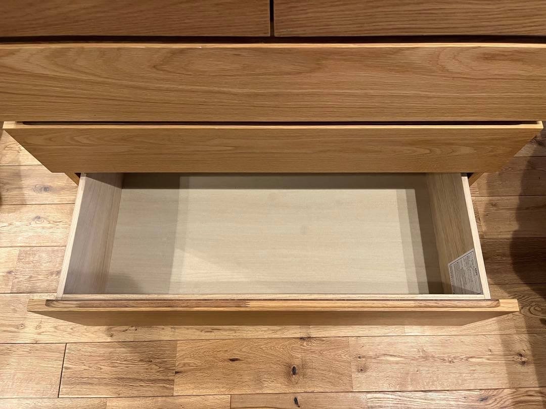 yuさん用　MUJI 無印良品　木製チェスト４段　オーク材突板