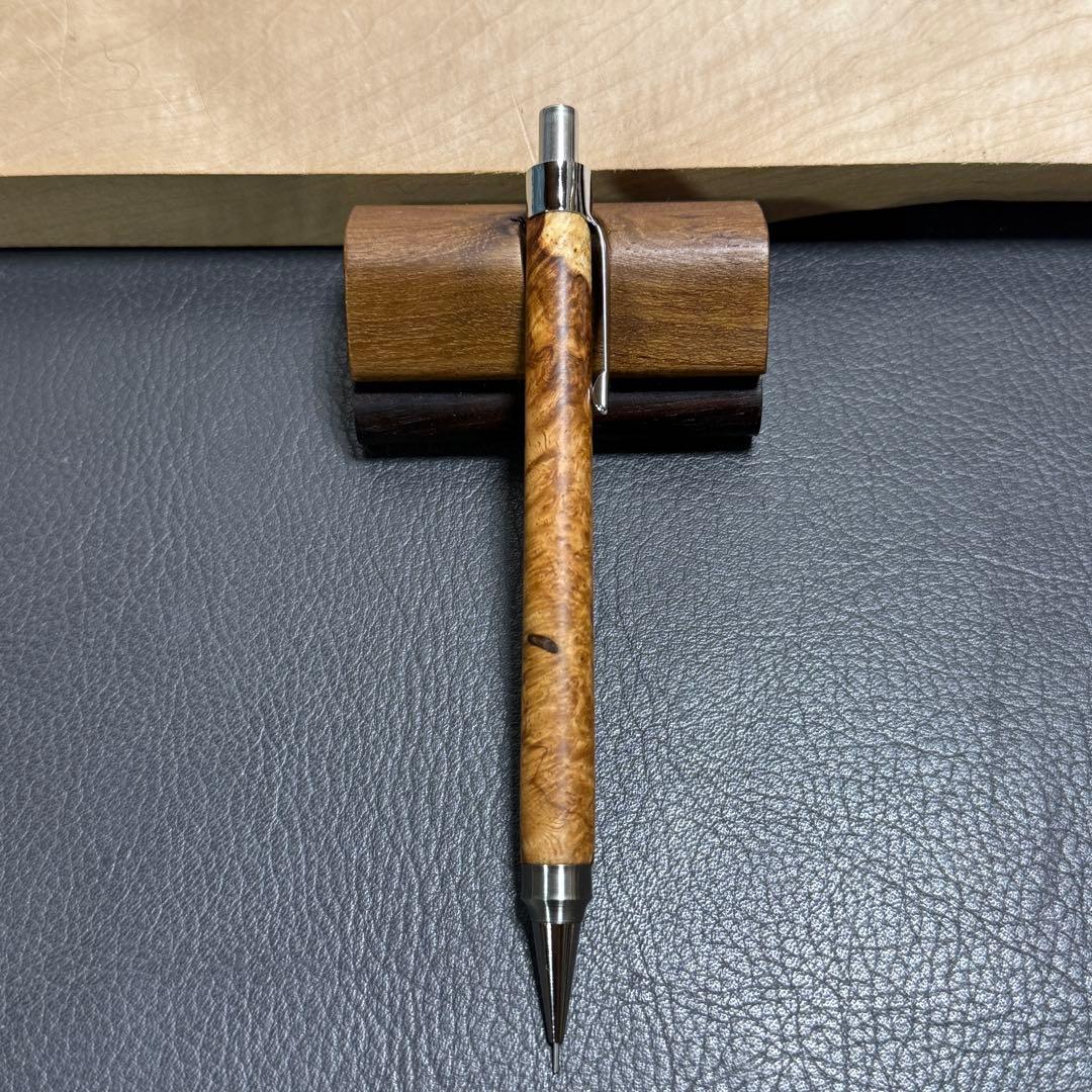 116アンボイナ　木製シャーペン　強低重心ダブルR 補修あり