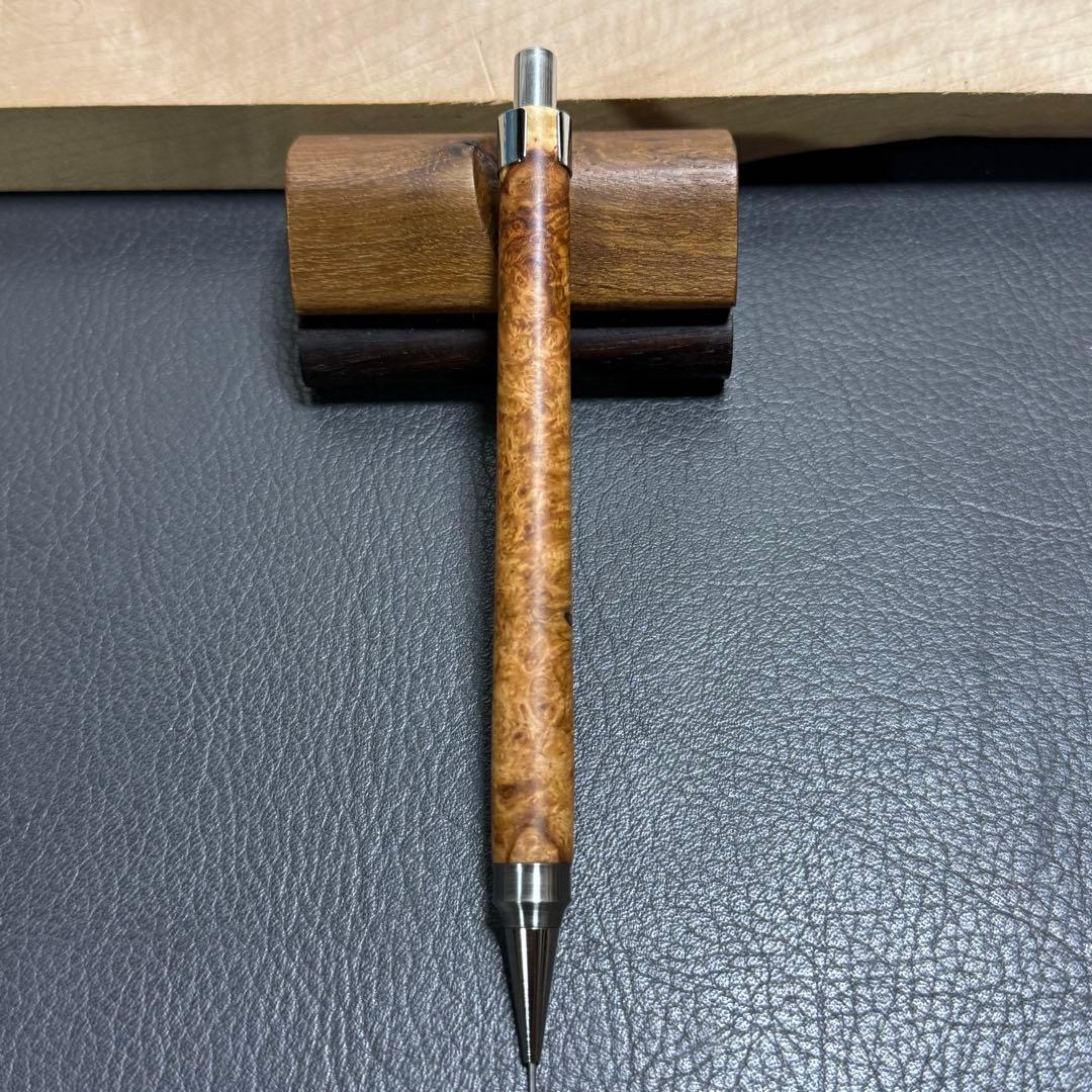 116アンボイナ　木製シャーペン　強低重心ダブルR 補修あり