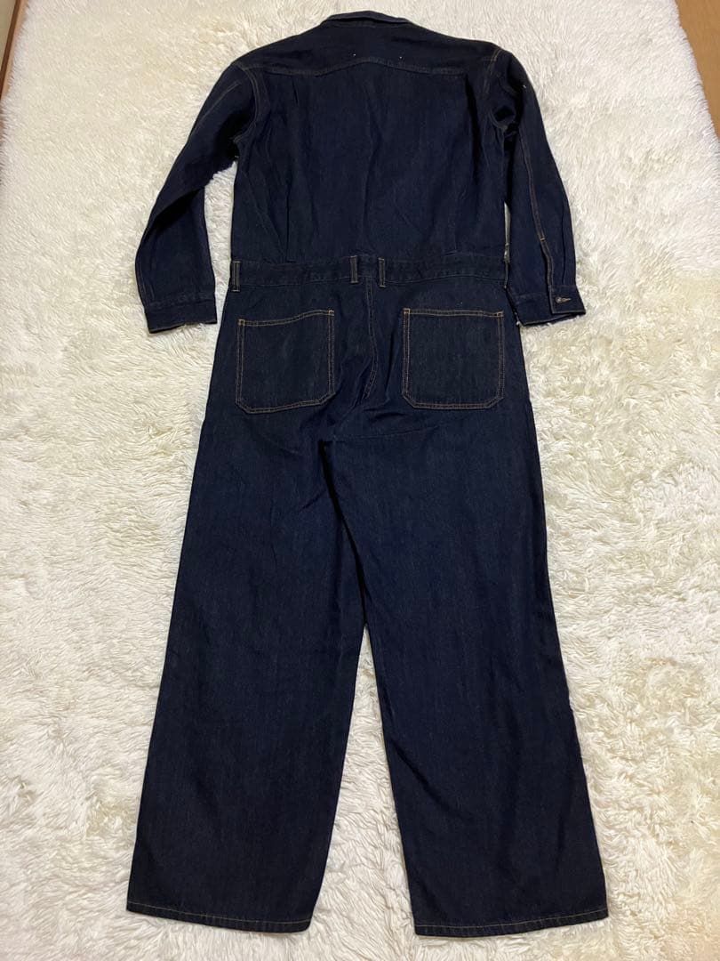 未使用　アダムエロペ　ジーンズ　デニム　インディゴ　オールインワン