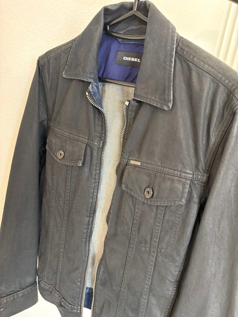 【美品】DIESEL デニムジャケット ブラック Mサイズ