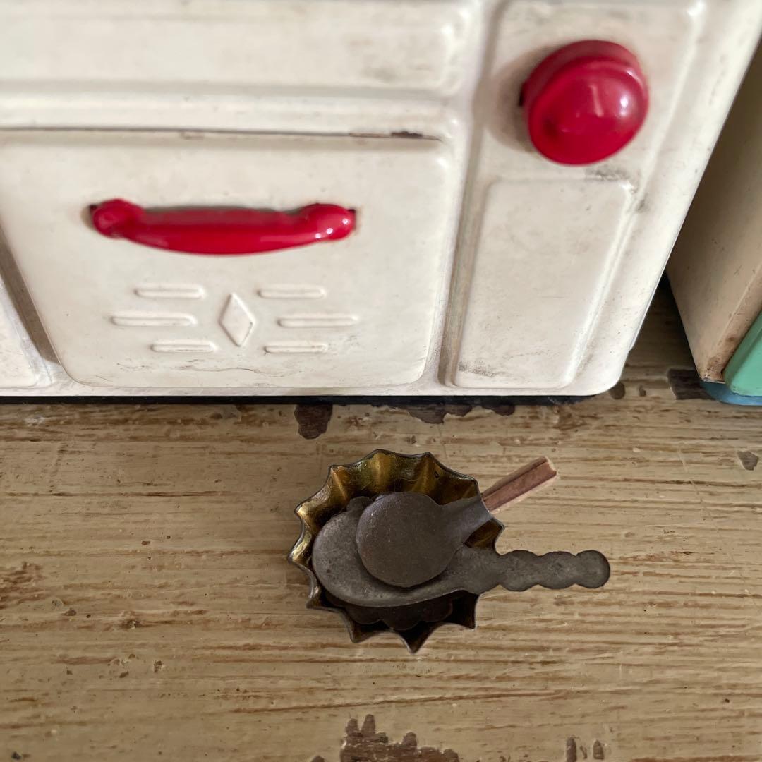 アンティーク　ブリキままごとキッチン