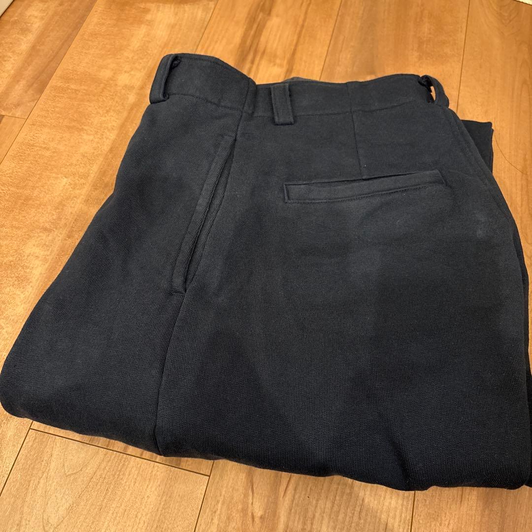 【ETRE TOKYO】スウェットタックパンツ/ネイビーM