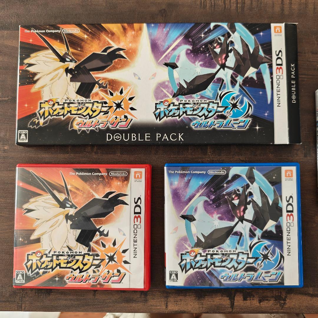 【動作確認済・特典付】ポケモン 3DS 3本（サン・ムーン・ウルトラムーン）