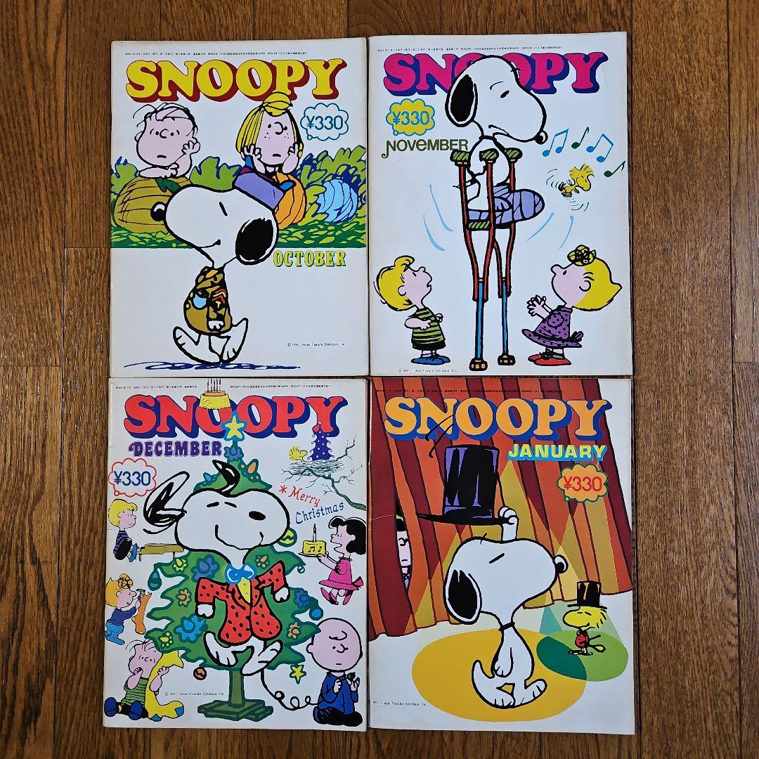 雑誌　月刊　SNOOPY　76年10月号~78年05月号　100号 含む20冊