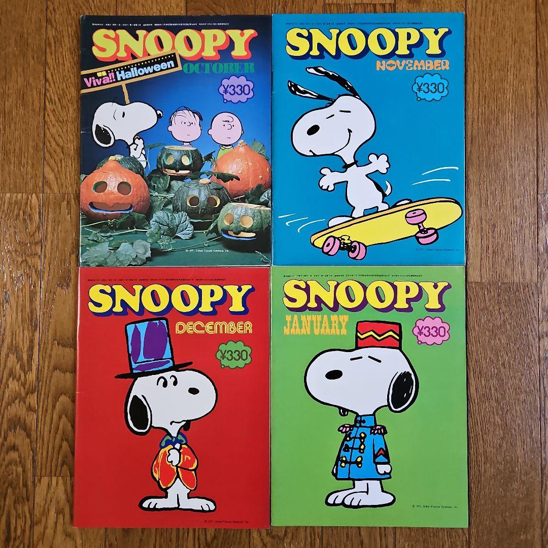 雑誌　月刊　SNOOPY　76年10月号~78年05月号　100号 含む20冊