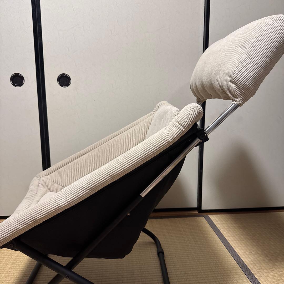 弘益 LAKA ラカ フォールディングチェア 完成品 折りたたみ ベージュ