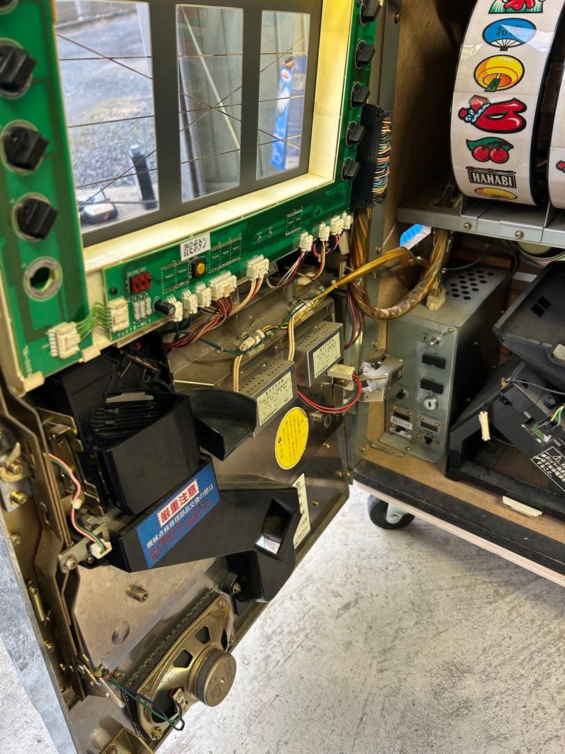 り*。様 スロット　花火　4号機　アルゼ　実動　メダル付き　レトロ　アンティーク