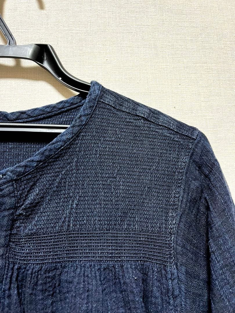 希少Plantationプランテーションインディゴ羽織りワンピース◯